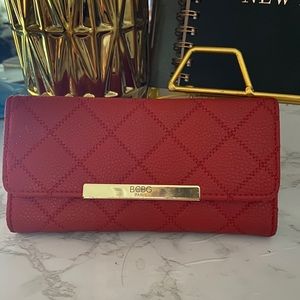 BCBG red Wallet